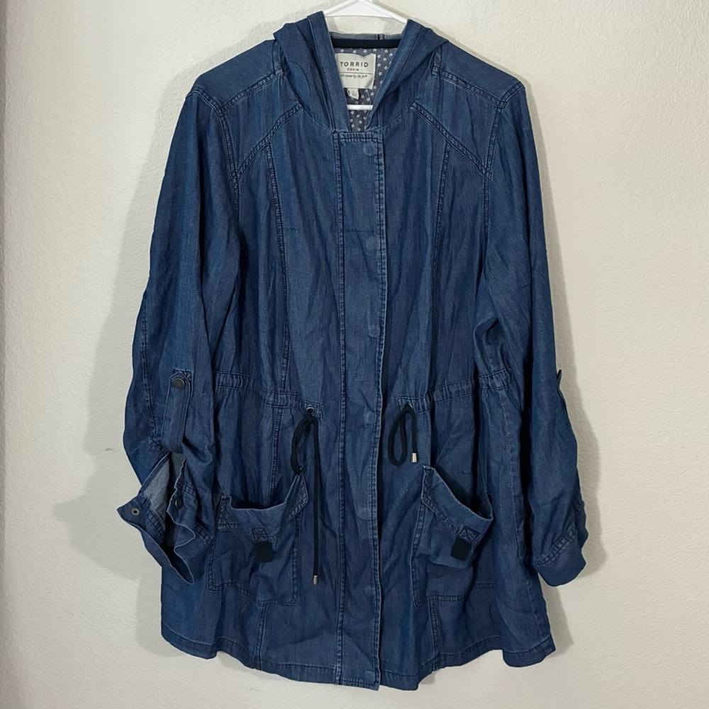 Torrid Blue Hooded Jacket